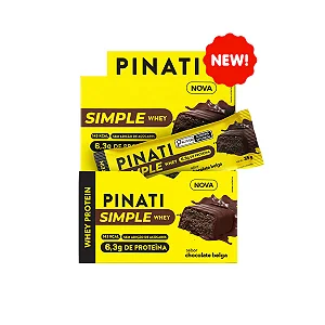 BARRA SIMPLE WHEY CHOCOLATE BELGA 16 X 35G PINATI