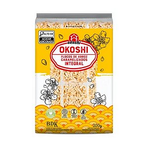FLOCOS DE ARROZ CARAMELIZADO 200G OKOSHI
