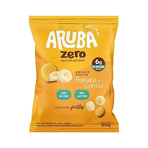 BISCOITO DOCE ZERO BANANA & CANELA 50G ARUBA