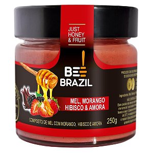 MEL COM MORANGO E AMORA 250G BEE BRAZIL