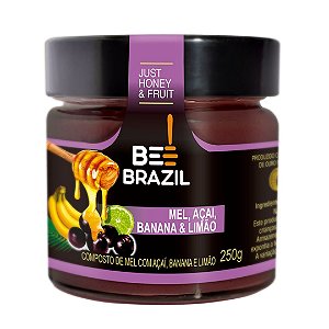 MEL COM BANANA ACAI E LIMAO 250G BEE BRAZIL