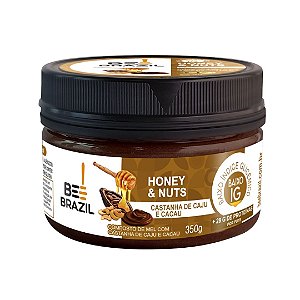MEL COM CASTANHA DE CAJU E CACAU 330G BEE BRAZIL