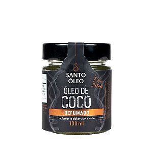 OLEO DE COCO DEFUMADO A LENHA VIDRO 100ML SANTO OLEO