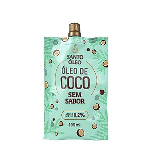 OLEO DE COCO SEM SABOR POUCH 100ML SANTO OLEO