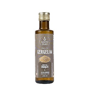 OLEO DE GERGELIM GARRAFA 200ML SANTO OLEO