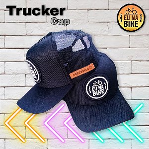 Boné snapback @eunabike [Trucker Cap] preto