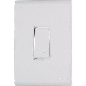 CONJUNTO 4X2 COM 1 INTERRUPTOR SIMPLES TRAMONTINA LIZ BR 57170/201