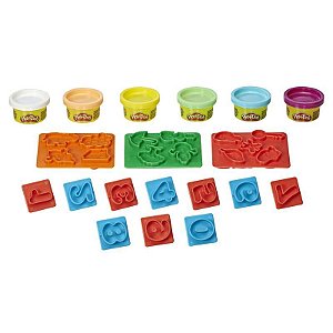 Conjunto de Massinhas - Play-Doh - Moldes de Números - Hasbro