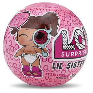 Mini Boneca Surpresa - LOL - Lil Outrageous Littles - Lil Sisters - Série 4 - 5 Surpresas - Candide