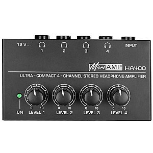 Amplificador para Fones MicroAmp HA400 4 canais