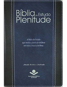 Biblia de Estudo Plenitude - Azul - ARA