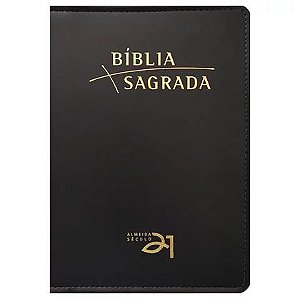 Bíblia Almeida Século 21 | A21 | Letra Normal | Capa Luxo Preta
