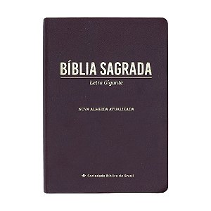 Bíblia Sagrada letra gigante NAA - Marrom