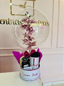 Cesta com Orquídea Artificial Modelo Dia das Mães - Código 0165
