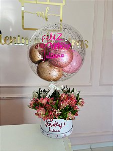 Cesta com flores Astromelia - Códico 0178