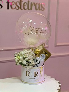 Cesta com flores naturais Astromélia modelo Geovanna - Código 0243