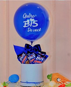 Cesta de chocolate modelo quero bis de você- Código 0247
