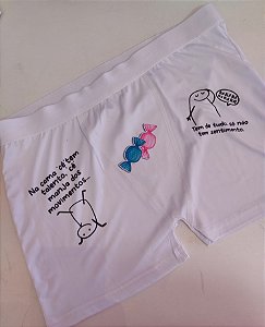 Cueca modelo tem de tudo só não tem sentimento - Código 0254