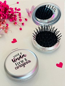 Espelho com escova personalizado  - Código 0307