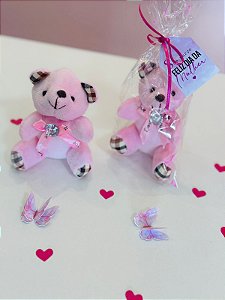 Chaveiro de ursinho mais tag personalizada - Código 0316