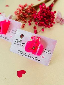 Card personalizada com prendedor de cabelo de plástico - Código 0318