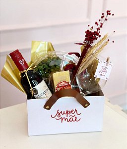 Box com alça com vinho - Código 0368