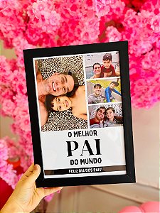 Quadro de fotos Feliz dia dos pais - Código 0386