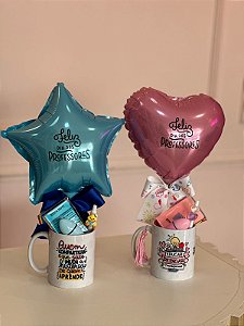 Caneca com balão - Dia dos professores - Código 0399