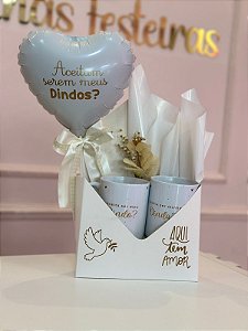Caixa Envelope Conivete para Padrinhos - Código 0409