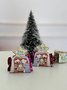 Porta Bombom personalizado Feliz natal - Código 0430