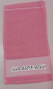 Toalha lavabinho Rosa bebê - Código 0442