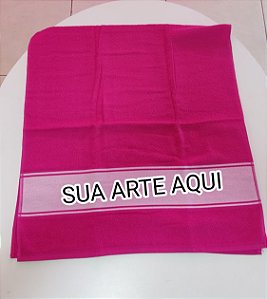 Toalha de Banho 70x1,25cm cor Rosa Pink - Código 0445