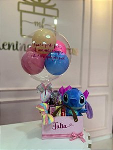 Cesta stitch - Caixa bolsa  - Código 0476