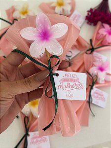 Piranha formato de flor com Card - Código 0547