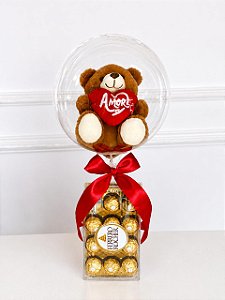Ferrero Rocher com Urso de Pelúcia - Código 0566