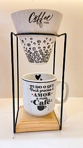 COADOR + CANECA COM SUPORTE  - COFFEE