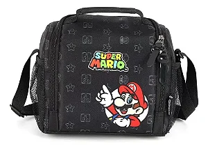 LANCHEIRA ESCOLAR TÉRMICA - MARIO BROS PRETA
