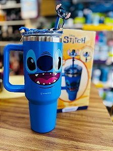 CANECÃO STITCH TÉRMICO CANUDO + PIGENTE - TUMBLER