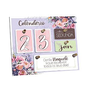 CALENDÁRIO PERMANENTE BORBOLETA 1 18X22