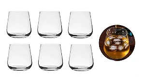 Jg 6 Copos P/ Wisky Fracalanza One Em Vidro 430ml A9,5cm