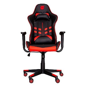 Cadeira Gamer Prime­X Preto/Vermelho Dazz