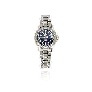 Relógio Feller suíço feminino FDS6066523 pulseira aço