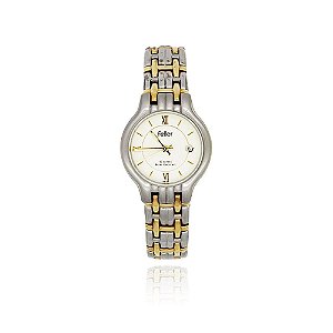 Relógio Feller suíço feminino FGE5517826 pulseira aço mista