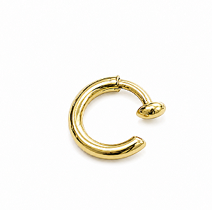 Brinco ouro 18k piercing fio redondo