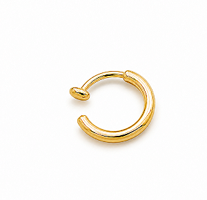 Brinco ouro 18k piercing fio redondo