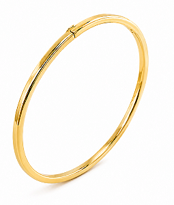 Pulseira ouro 18k bracelete lisa