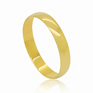 Aliança Ouro 18k Tradicional 3mm Confort