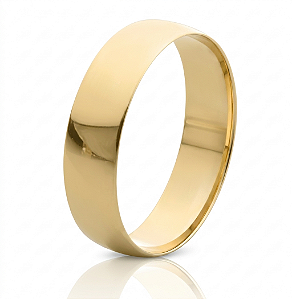 Aliança Ouro 18k Tradicional 5mm Confort