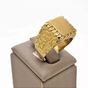 Anel ouro 18k pesado