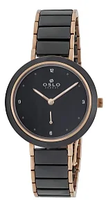 Relógio Oslo Feminino Preto OFTKKSVD0001 Cerâmica Safira